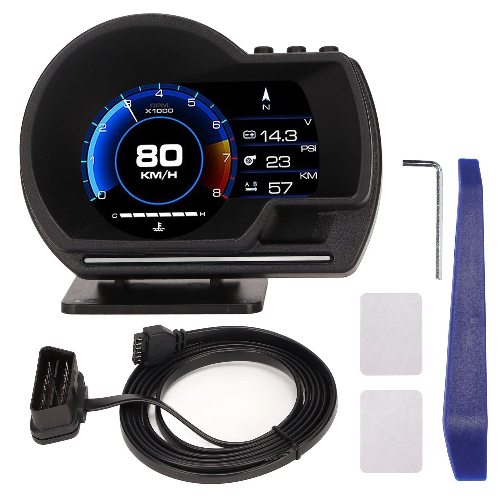 AP 6 Car OBD and GPS Smart Gauge Display LCD Dual System Head Up AP 6 Car OBD and GPS Smart Gauge Display LCD Dual System Head Up